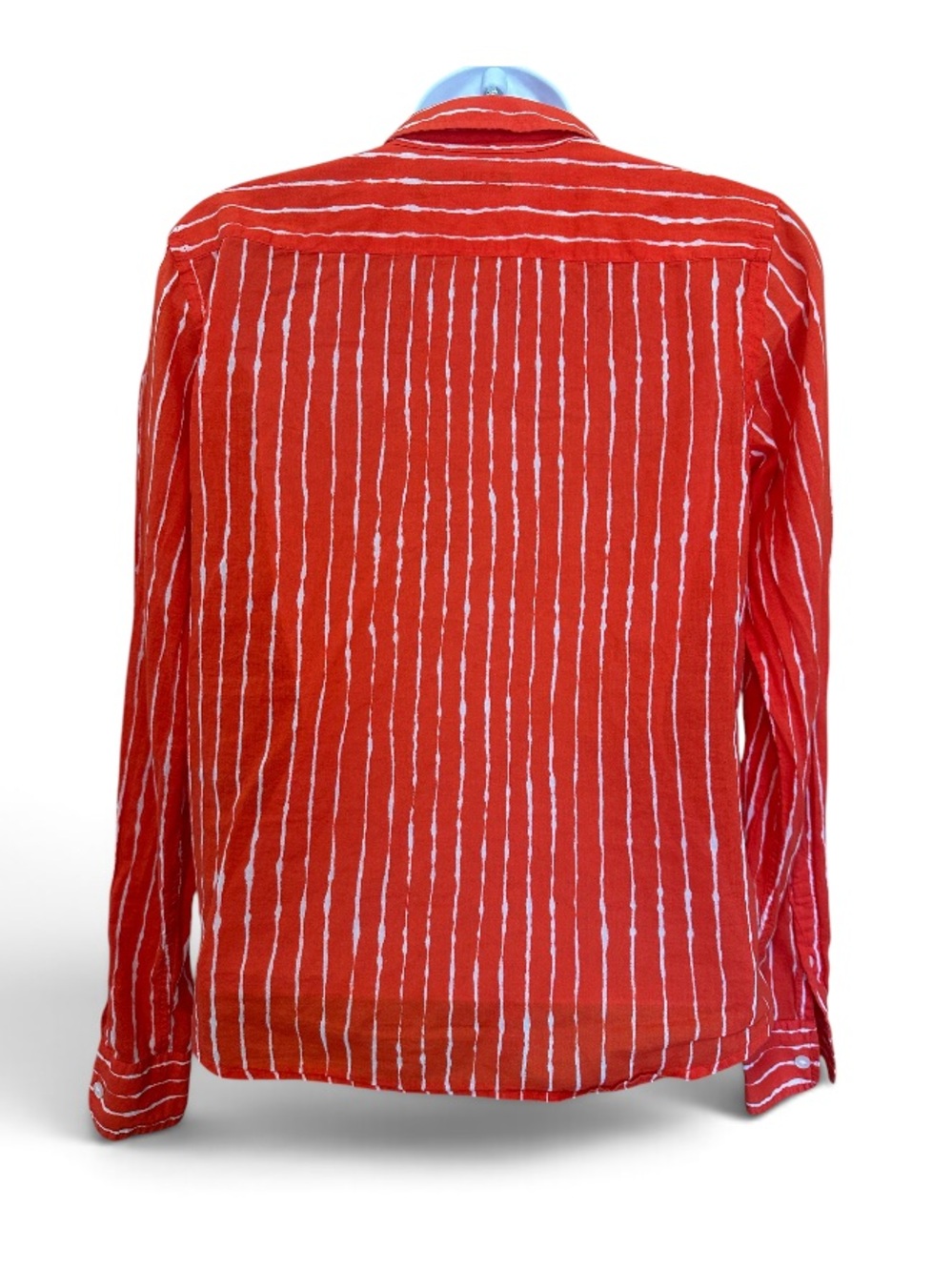 Lauren, Ralph Lauren Cotton Striped Tie-Front Button-Up Blouse - Petite Small - Picture 6 of 7